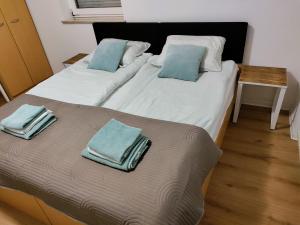 Ένα ή περισσότερα κρεβάτια σε δωμάτιο στο Soba SETR Kurent pritličje jug