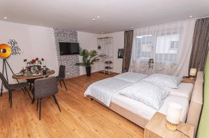 Postel nebo postele na pokoji v ubytování Motel Kalos