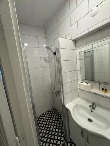 Et badeværelse på Veva Flats