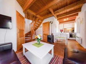 Χώρος καθιστικού στο Ferienhaus im Landhausstil im Vital Camp Bayerbach