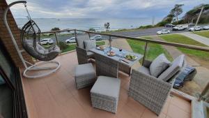 Et opholdsområde på Unit 15 Beachpark Apartments