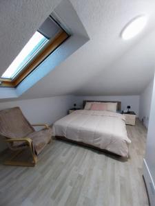 Ένα ή περισσότερα κρεβάτια σε δωμάτιο στο Park Apartment