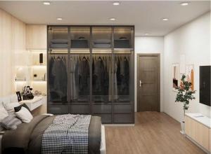 Asahi Luxstay - Benhill Apartment Binh Duong في Thuan An: غرفة نوم مع سرير وغرفة مع مضمد +17 صورة