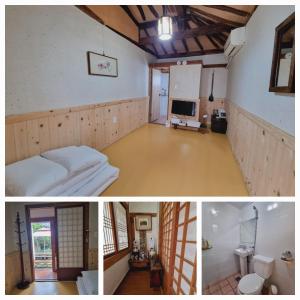 Televiisor ja/või meelelahutuskeskus majutusasutuses Hanok Dream