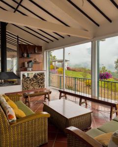 Гостиная зона в Hotel Campestre Casa de la Abuela