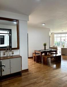 Kuchyň nebo kuchyňský kout v ubytování Nomentano Blue -Luxury Apartments-