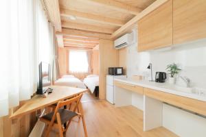 Η κουζίνα ή μικρή κουζίνα στο SMA MO inn Chitose