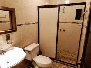 Koupelna v ubytování Hotel campestre la cabaña