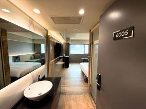 Koupelna v ubytování Hub Hotel Xintai