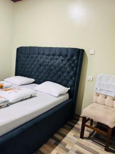 Ένα ή περισσότερα κρεβάτια σε δωμάτιο στο Serene apartment