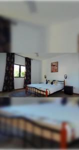 Un pat sau paturi într-o cameră la La Nuit Etoilee,Pack Option Séjour,Navette,voiture