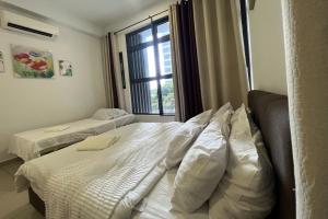 Postel nebo postele na pokoji v ubytování Cozy Stay Pool Atlantis Residence + 73 fotografií