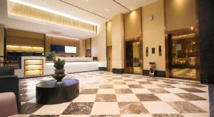 Χώρος καθιστικού στο City Comfort Inn Huizhou Zhongkai Huitai Industrial Park