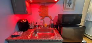 Η κουζίνα ή μικρή κουζίνα στο Borealis Bungalow