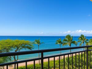 a view of the beach from a balcony at The Westin Kāʻanapali Ocean Resort Villas-Ocean Front STUDIO VILLA in Lahaina +6 photos