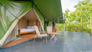 Ένα ή περισσότερα κρεβάτια σε δωμάτιο στο Glamping in the sky