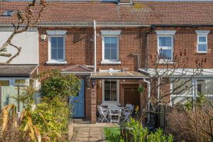 Bygningen som feriehuset ligger i