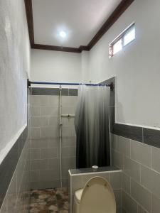 Baðherbergi á Hospedaje Nicolas