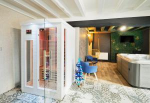 Χώρος καθιστικού στο Chez So'spa