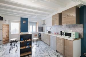 Η κουζίνα ή μικρή κουζίνα στο Chez So'spa