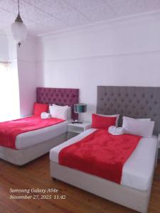 Postel nebo postele na pokoji v ubytování Neo & ruks guest houses Boston Belleville 4