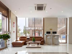 Χώρος καθιστικού στο GreenTree Inn Nantong University Industrial Expo City Express Hotel