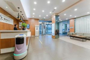 Ο χώρος του λόμπι ή της ρεσεψιόν στο Zhangye Pinmu Hotel(Yuncheng Zhongyin Avenue Store)