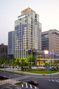 El edificio en el que está el hotel