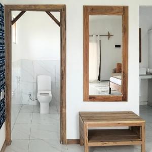 Koupelna v ubytování Duna Serena Tiny Houses + 10 fotografií