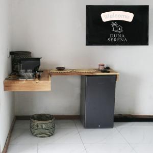 Kuchyň nebo kuchyňský kout v ubytování Duna Serena Tiny Houses