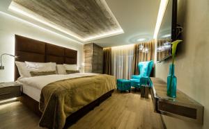 Hotel Bellerive房間的床