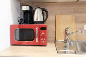 Кухня или мини-кухня в Appartements Gasthaus Eichholzer

