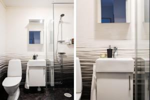 Et badeværelse på Guestly Homes - 2BR Apartment with Lake View + 32 billeder