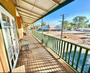 a balcony with a view of the water at Beautiful Heritage Style Room in York in York