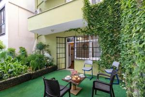 Vườn quanh hotel La Vitrine