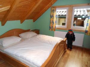 Ein Bett oder Betten in einem Zimmer der Unterkunft Laberer by Schladmingurlaub