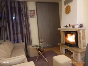 Posezení v ubytování Апартамент 109 Комплекс "Замъка" Пампорово