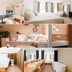 Postel nebo postele na pokoji v ubytování L Ecrin d Ailleurs