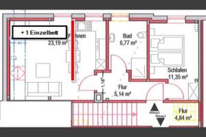 a floor plan of a house at Landhaus Bea in Rabenkirchen-Faulück