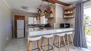 Køkken eller tekøkken på Oceanberg apartments