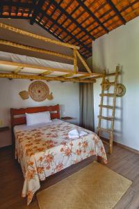 Postel nebo postele na pokoji v ubytování Maracujá Village