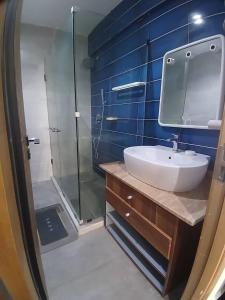 Koupelna v ubytování Sci Lomathare