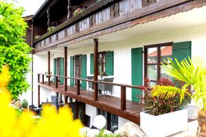 Μπαλκόνι ή βεράντα στο Ferienwohnung "Königssuite" - Mit Hotelfrühstück, Sauna, fast direkt am See