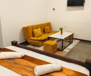 Posezení v ubytování Ovenro Hotel Yala, Kataragama