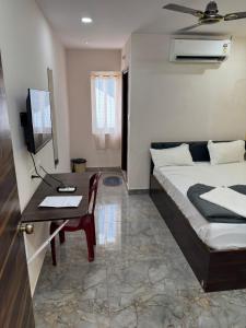 En eller flere senge i et værelse på Ikon towers