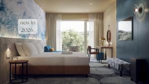 Postel nebo postele na pokoji v ubytování Remisens Hotel LUCIJA