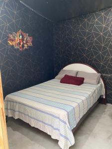 Postel nebo postele na pokoji v ubytování Camping estrela Ubatuba