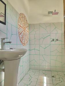 Koupelna v ubytování Chipatso