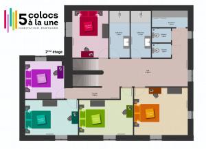 Κάτοψη του Chambre colocation