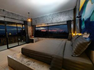 Χώρος καθιστικού στο Laeley 1,000 miles resort